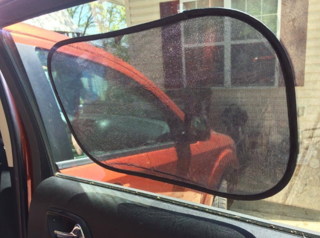 This clinging car shade ($12) to keep your passengers cool.
