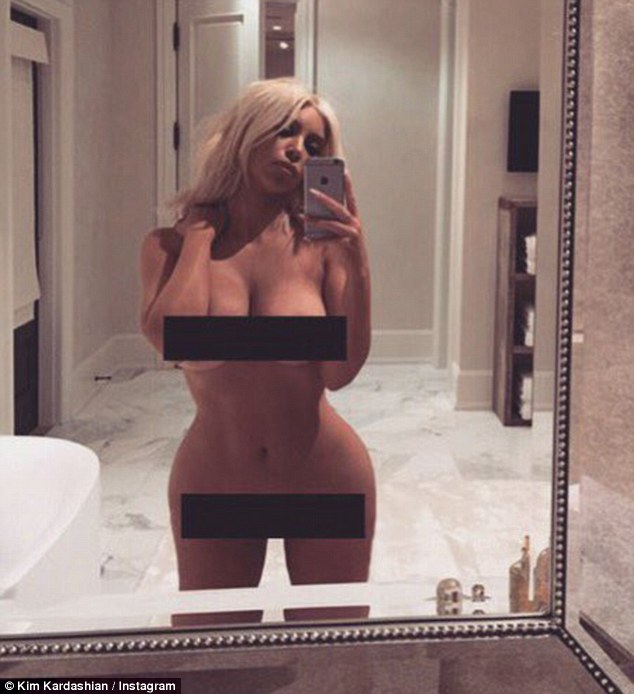On the issues: In an interview, she talks about Kim Kardashian's nude selfie in March