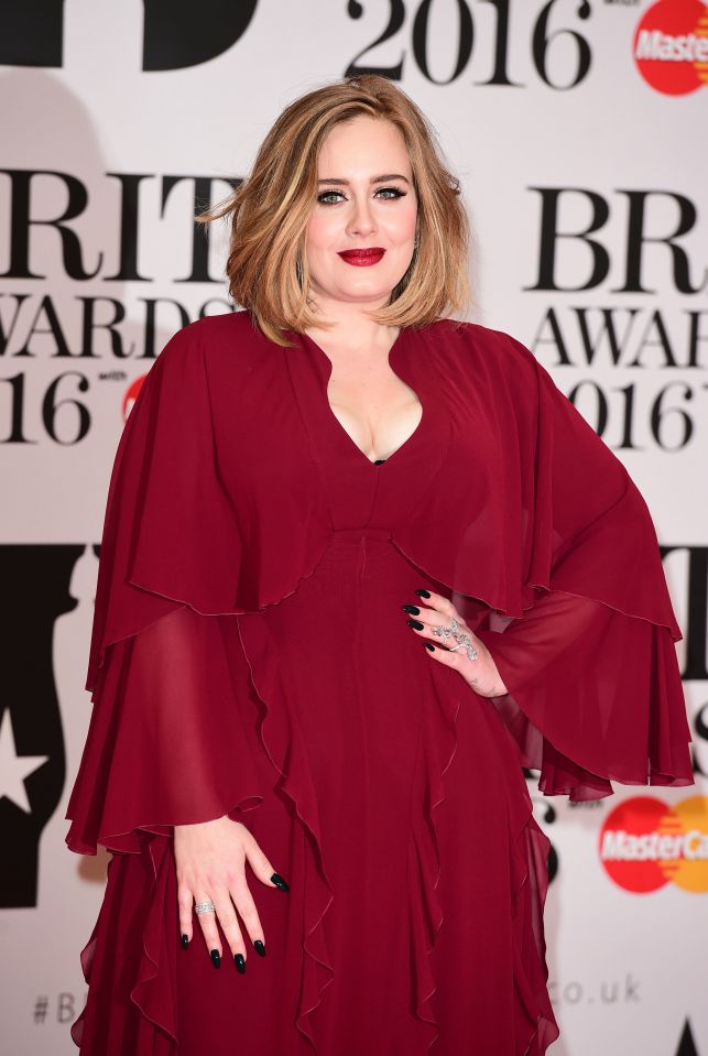 Adele at Brits 2016