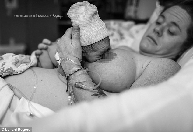 Changing perceptions: Leilani, who founded the Public Breastfeeding Awareness Project, a group of photographers from around the world who are aiming to normalize breastfeeding through their work