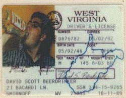 But if you did want to go to a bar, fake IDs were much easier to make and get.
