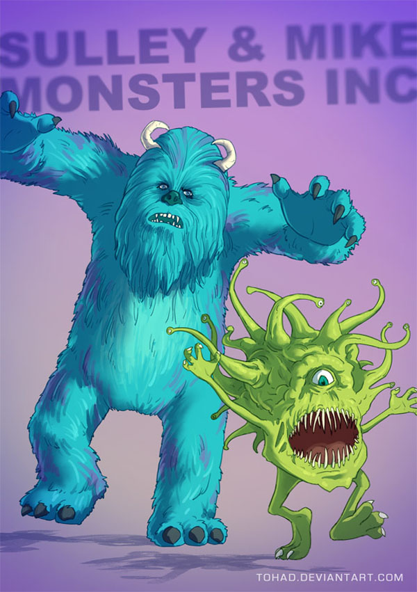 badass fanarts Monsters Inc