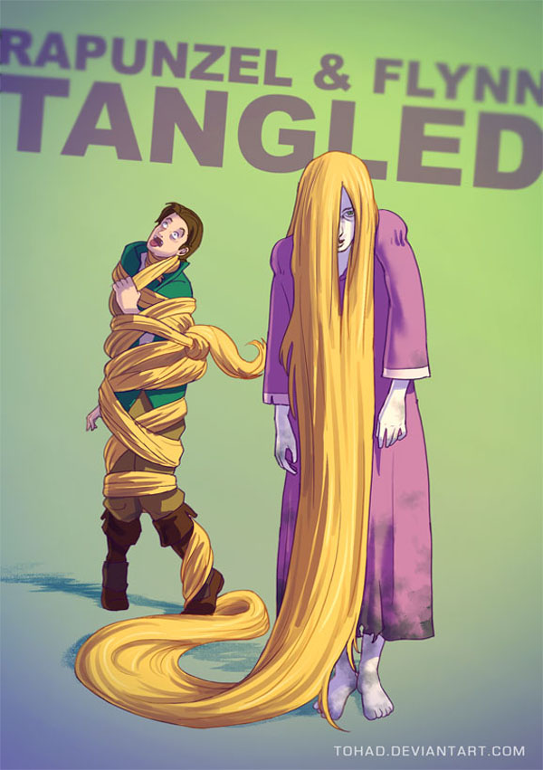 badass fanarts Rapunzel