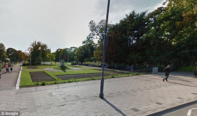 The incident is said to have taken place in the main park in the town earlier this week