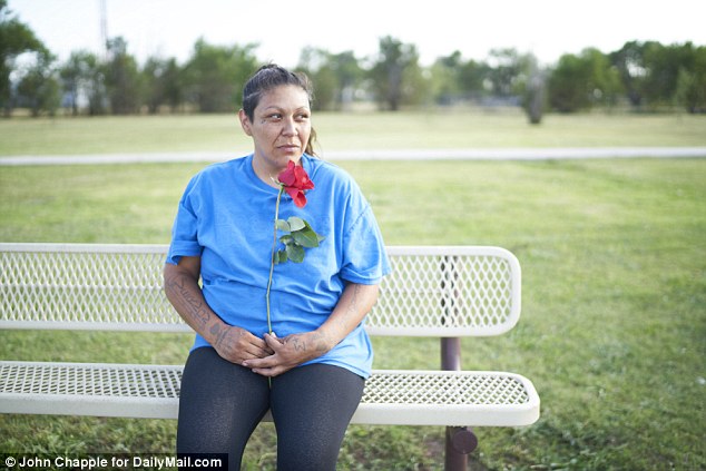 Mares later collected the rose from the Clovis park bench and held it close to her heart