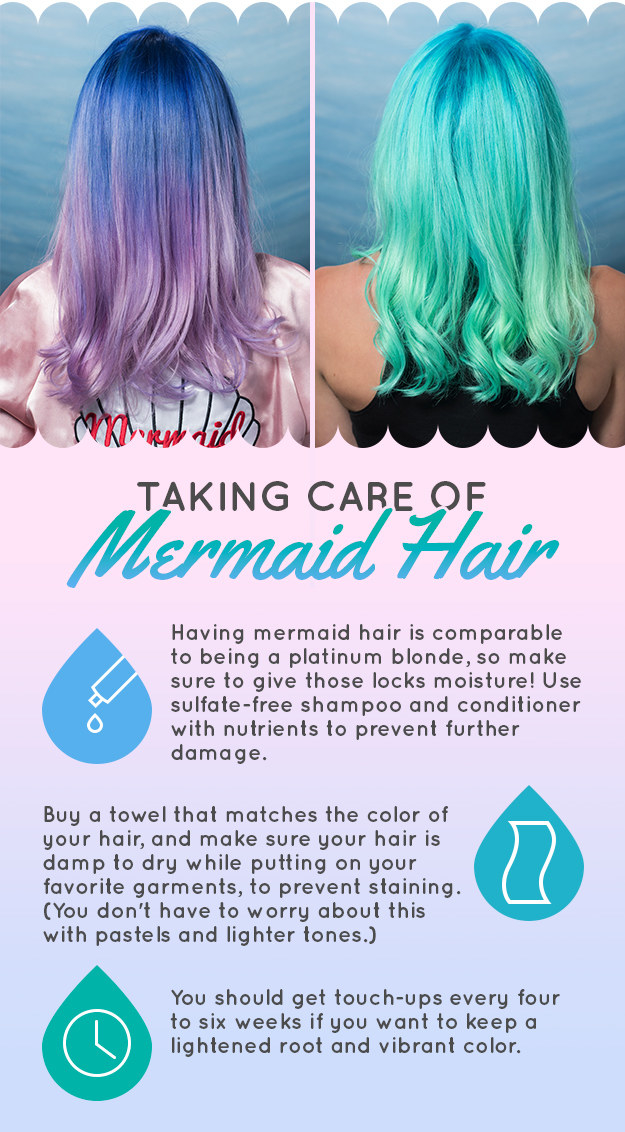 As these three have learned, having mermaid hair ain't easy, so here are some tips to keep your hair healthy.