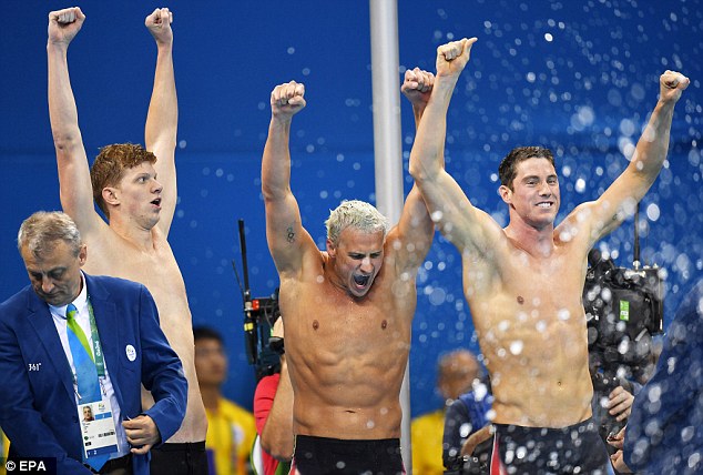 Team USA won the men's 4x200m freestyle relay for the fourth time straight 