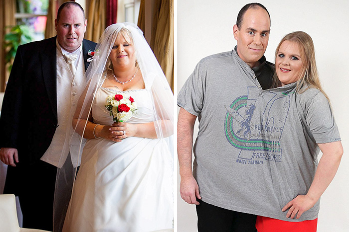 Noel & Leisa Hoey Lost An Astonishing 24 Stone Between Them After Seeing Their Wedding Photos