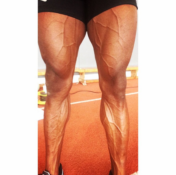 This picture of British sprinter Harry Aikines' legs: