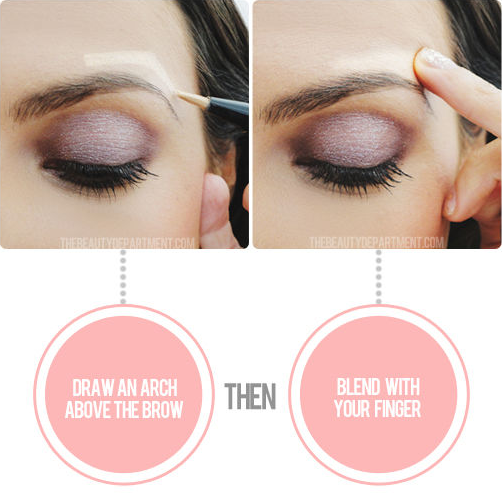 Similarly, give your eyes a lift by applying illuminator just above the brow.