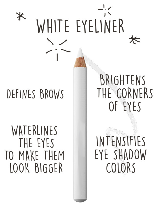 If you only want one thing that'll upgrade your makeup, invest in white eyeliner.