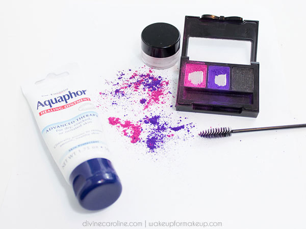 If you're running low on eyeshadow or blush, turn it into lipstick by stirring in Vaseline.