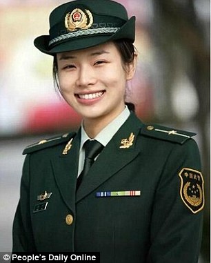 Shu Xin is a soldier in the People's Liberation Army and is said to be in her 20s