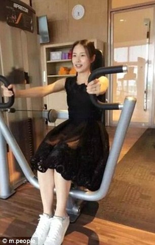 People have been discussing the woman's looks on China's social media site Weibo