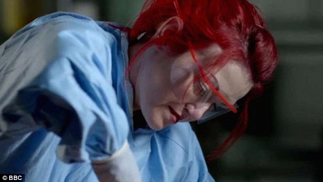 Carla Valentine during the haunting autopsy that was the first in the UK post mortem focused specifically on looking at the effects of obesity on the body 