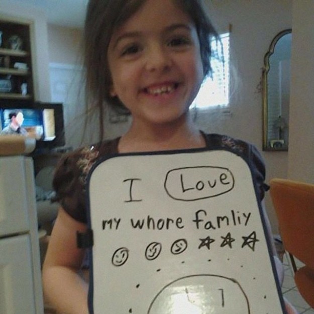 This mom who was great at helping her daughter spell.
