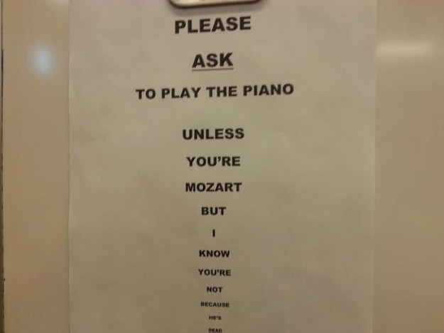 The music teacher who made this important sign.