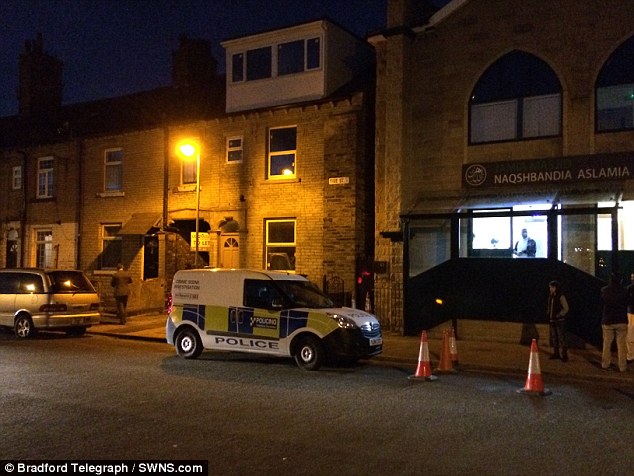 A police van was seen outside the family home last night after Asad was taken to hospital