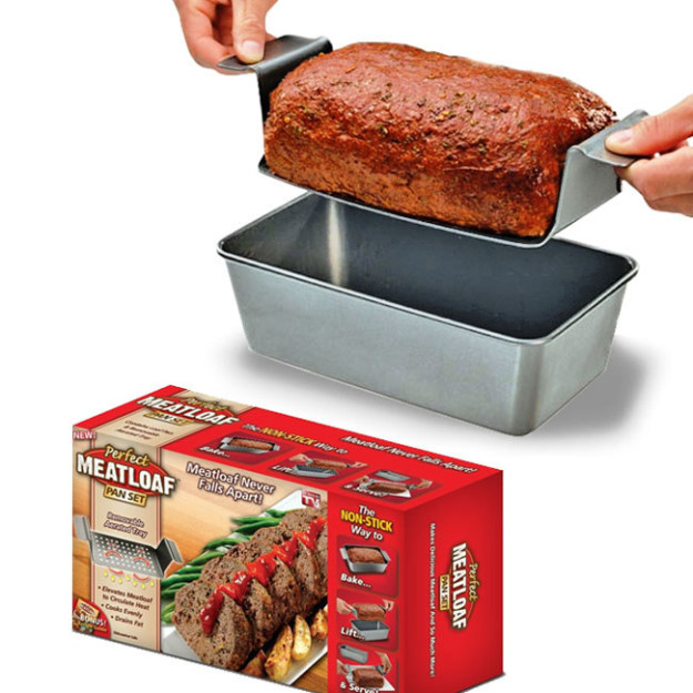 The Perfect Meatloaf Pan, which will make it easy to lift your 'loaf out after baking.