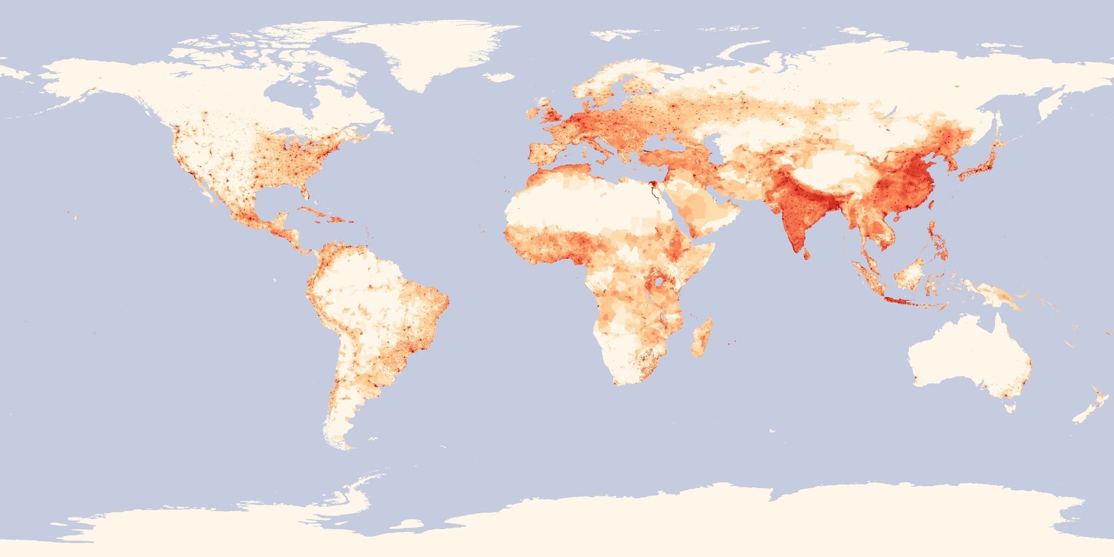 5. Correspondingly, this map shows population density: