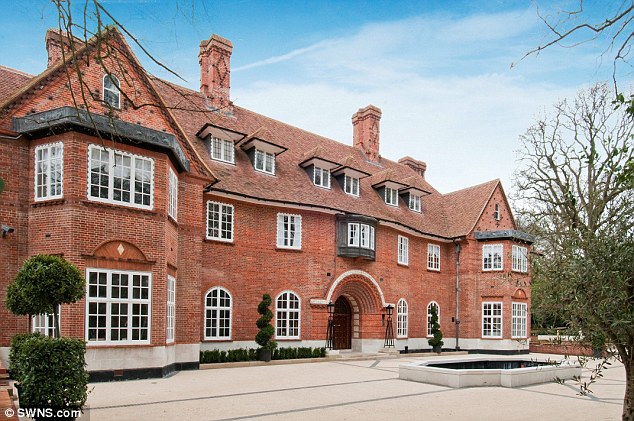 Justin Bieber is renting this 15-bedroom mansion in North London, pictured, for £108,000 per month or around £1.3million per year