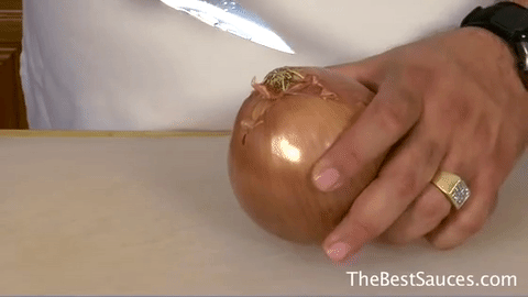 Now that you're ready to cut, you need to know how to cut the onion correctly.