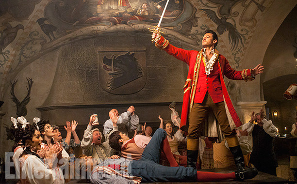 And maybe even more importantly, here's our first look at Luke Evans as Gaston!!!