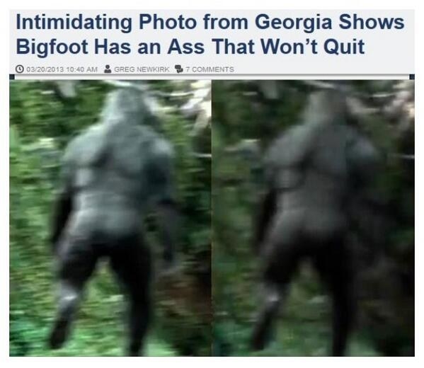 Big Foot and his fat ass: