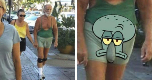And Squidward in real life: