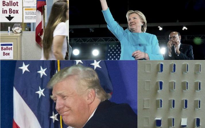 Hillary versus Trump and hanging chads. 