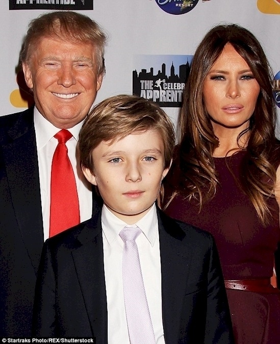 As the youngest child, you could say that Barron is a bit spoiled.