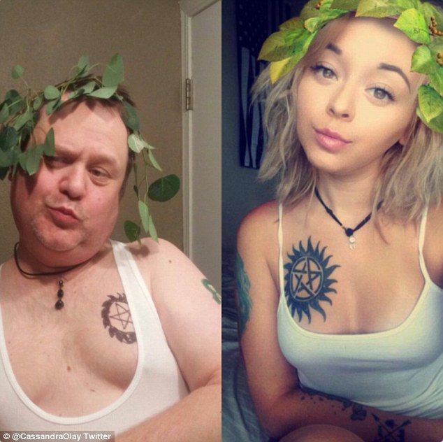 It worked! Cassie said her father's embarrassing recreations have made her think twice about the images she is posting online 