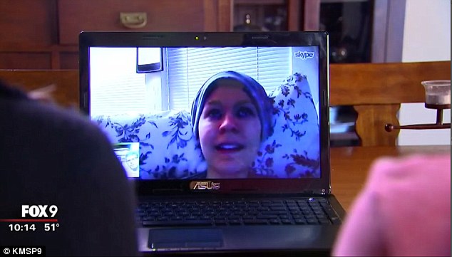 Now the only way that Johanna can communicate with her loved ones is from her room via Skype