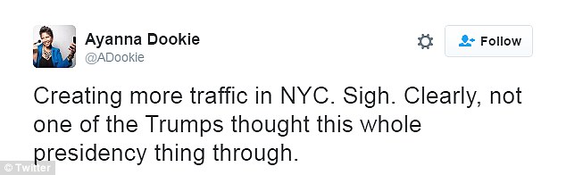 News that Melania and Barron will be staying at Trump Tower have angered New Yorkers, who were quick to point to the traffic problems it would cause