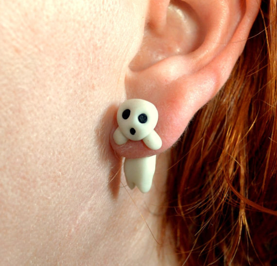 These kodama earrings that are just so spooked.