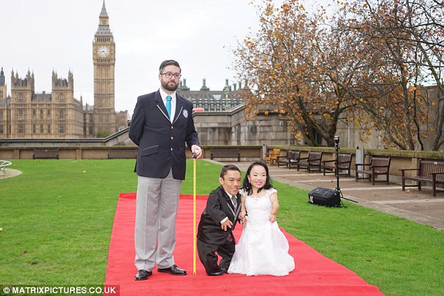 Paulo, 31, is two foot nine inches while his wife Katyucia is just two foot and one inch tall 