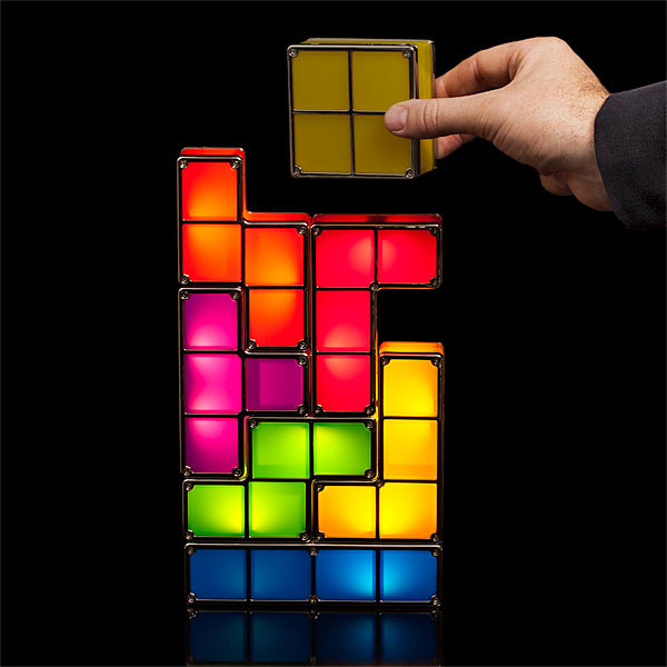 A stackable Tetris desk lamp that is better than Tetris on your phone.
