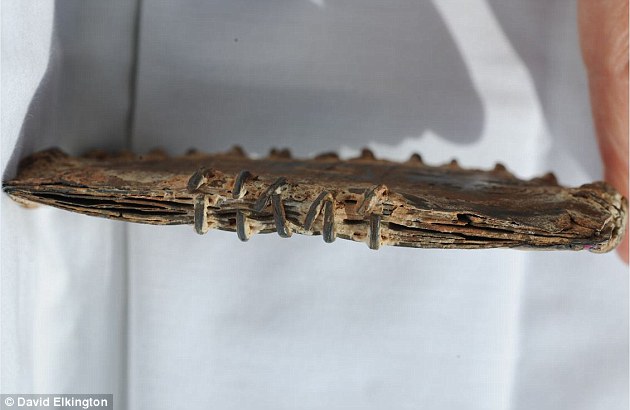 The metal 'pages', held together like a ring binder, were found in Jordan in around 2008 by an Israeli Bedouin and make reference to Christ and his disciples