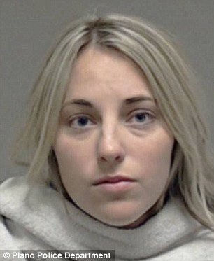 Arrested: Alaina Ferguson, 23, was arrested for allegedly sleeping with an unnamed 16-year-old student whom she met while teaching algebra in Plano, Texas