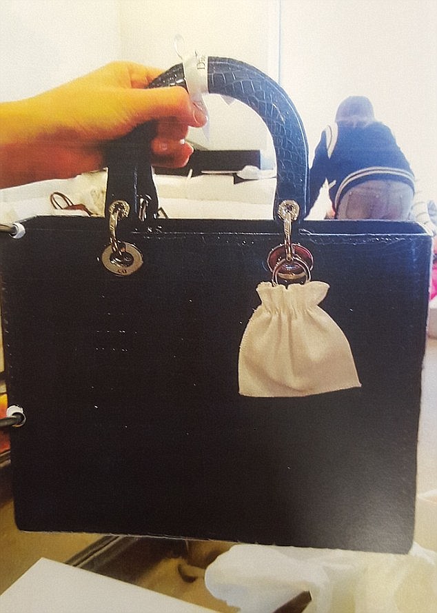 Pictured: A Christian Dior handbag at Ms Lee's Rhodes apartment