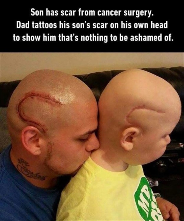 Dads got amazing tattoos: