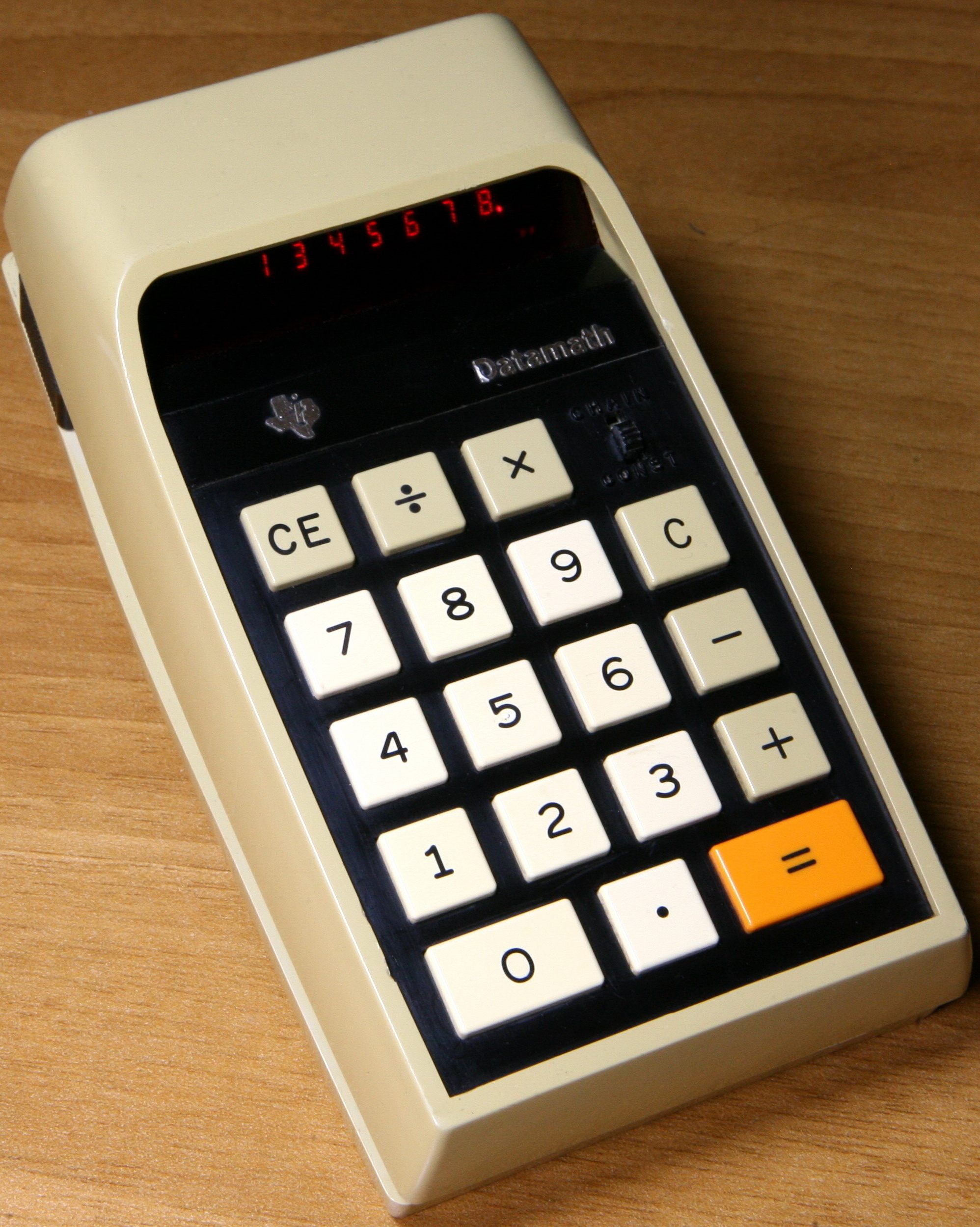 Speaking of calculators: The first one with a keypad like this was made in the late sixties. 
