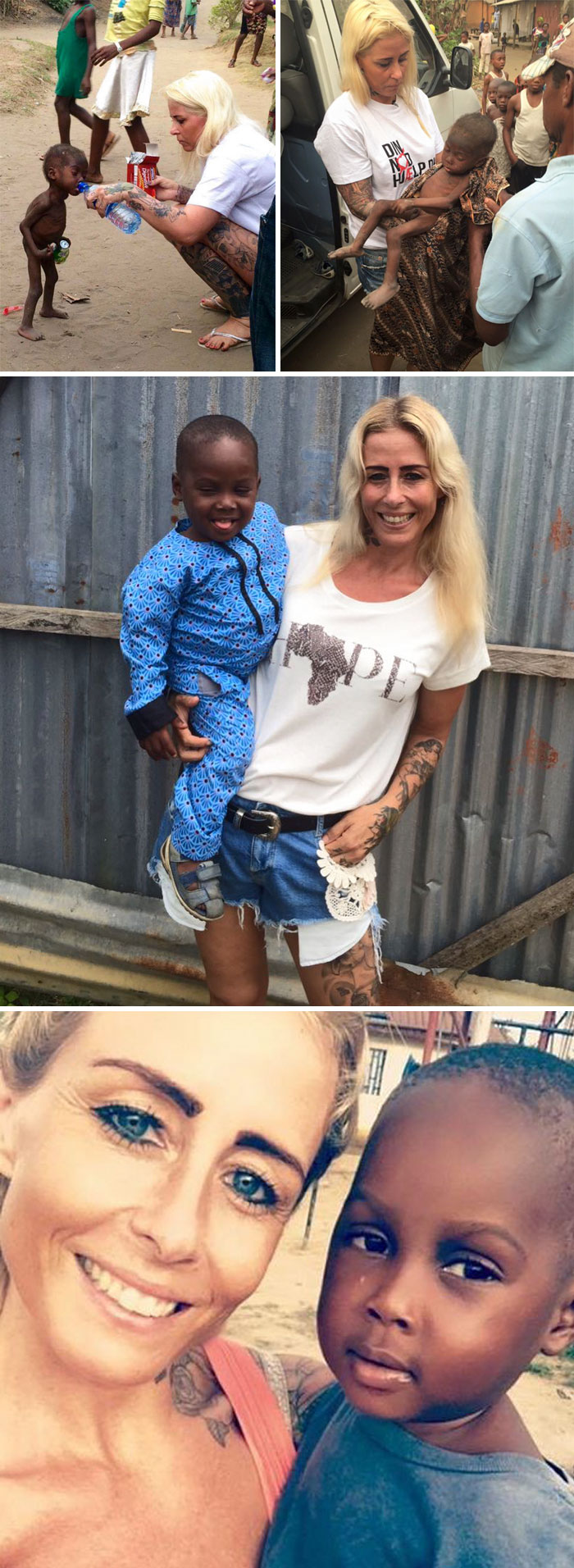 Danish Woman Rescues 2-Year-Old Nigerian Boy Who Was Abandoned And Left To Die Because His Parents Thought He Was A Witch