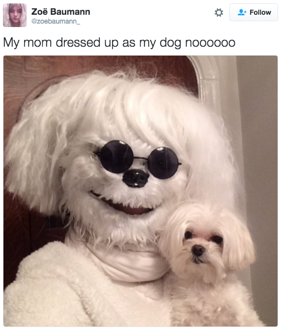 Mom's Halloween costume: