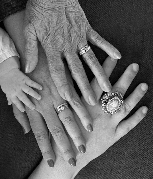 Four Generations Of Hands