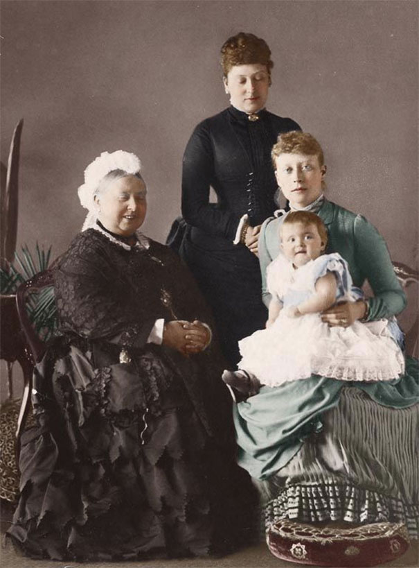 The Four Generations: Queen Victoria, Princess Beatrice, Princess Victoria Of Hesse, And Princess Alice Of Battenberg