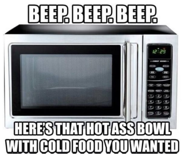 Microwaves work like this: