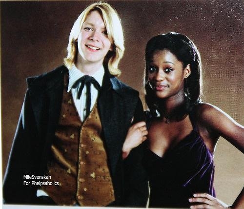 George Weasley married Angelina Johnson. Together, they have two children: Fred and Roxanne.