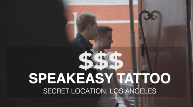 Last up was Speakeasy Tattoo, a private studio and the most high-end place one can get a tattoo. Before he agrees to designing and making a tattoo, artist Scott Glazier has a consultation with clients about what their piece means -- if he's stoked about the project, he'll do it. If not, he won't.