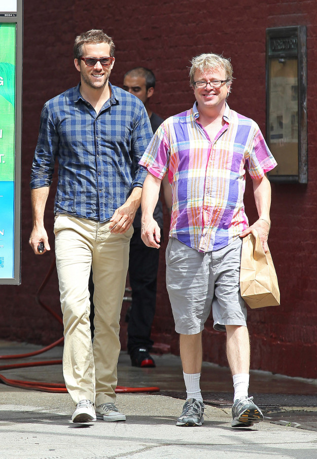 Ryan Reynolds next to an old man: